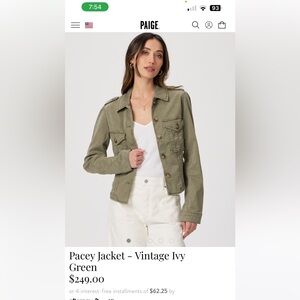 Paige Pacey Jacket